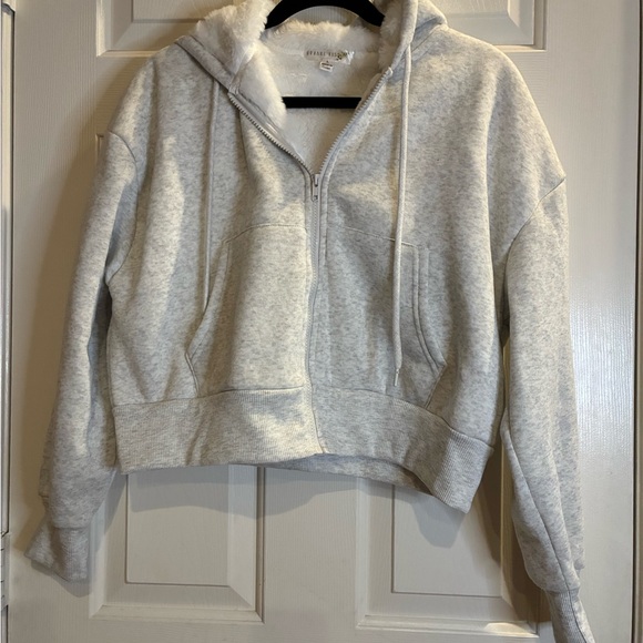 Heather Gray Fleece-Lined Hoodie - Picture 1 of 9